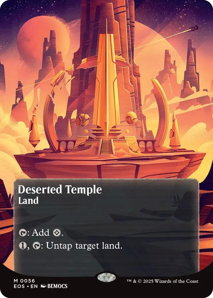 Deserted Temple (0056) (Borderless) (56) (Edge of Eternities: Stellar Sights)