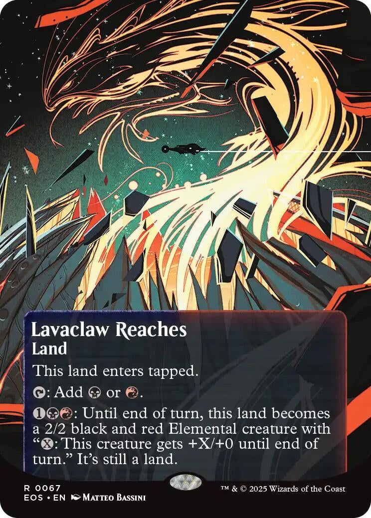 Lavaclaw Reaches (0067) (Borderless) (67) (Edge of Eternities: Stellar Sights)