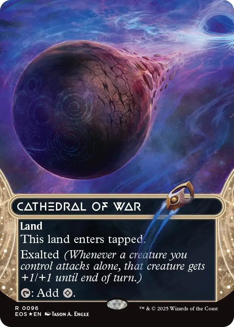 Cathedral of War (0096) (Borderless) (Galaxy Foil) (96) (Edge of Eternities: Stellar Sights)