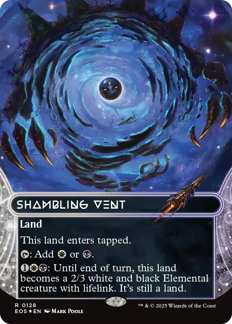 Shambling Vent (0128) (Borderless) (Galaxy Foil) (128) (Edge of Eternities: Stellar Sights)
