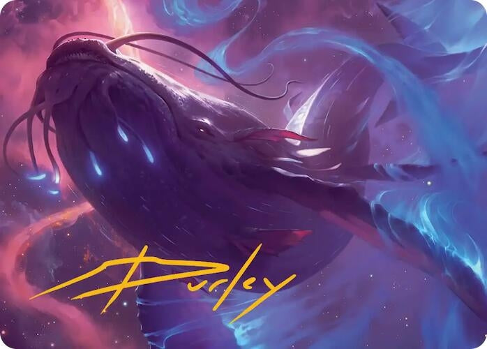 Starbreach Whale Art Card (Gold-Stamped Signature) (9) (Art Series: Edge of Eternities)