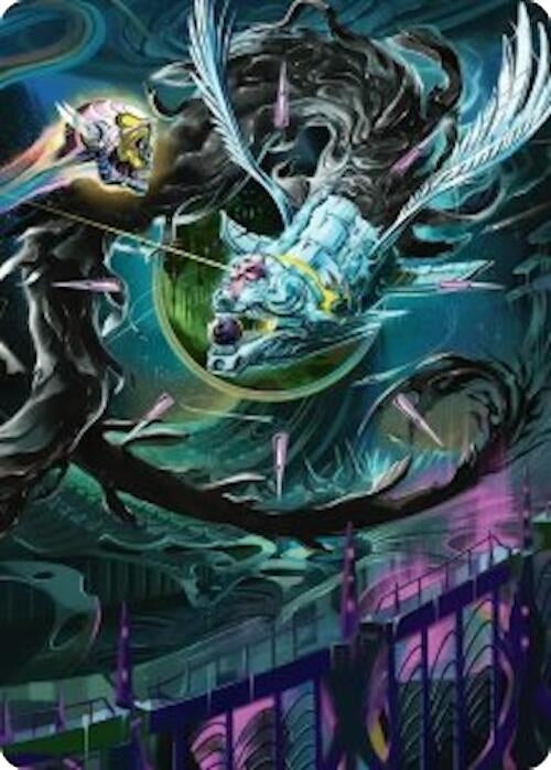 Quantum Riddler Art Card (39) (Art Series: Edge of Eternities)