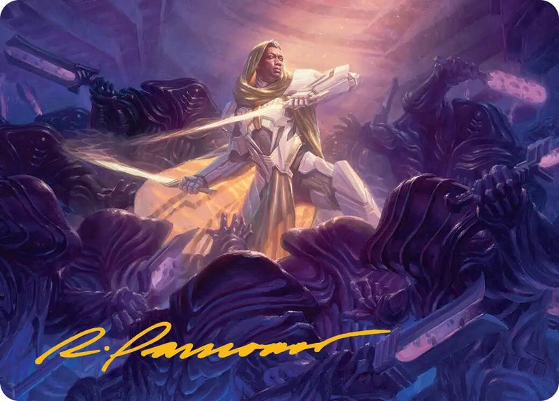 Syr Vondam, Sunstar Exemplar Art Card (Gold-Stamped Signature) (25) (Art Series: Edge of Eternities)