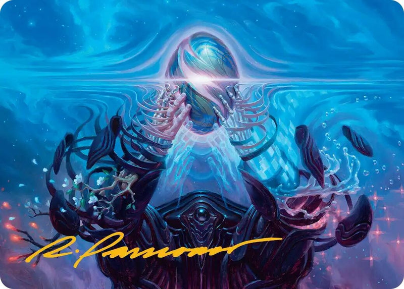 The Endstone Art Card (Gold-Stamped Signature) (28) (Art Series: Edge of Eternities)