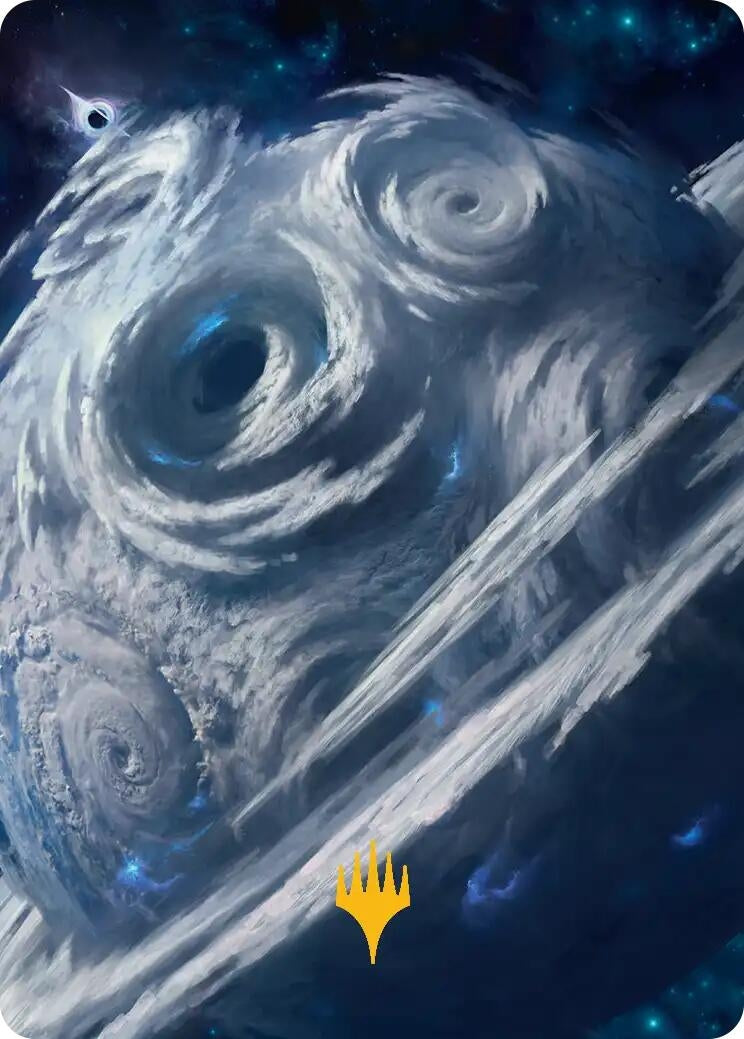 Uthros, Titanic Godcore Art Card (Gold-Stamped Planeswalker Symbol) (34) (Art Series: Edge of Eternities)