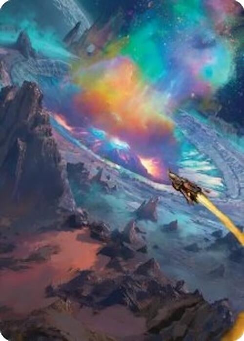 Meteor Crater Art Card (45) (Art Series: Edge of Eternities)