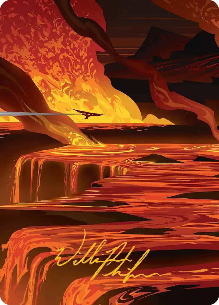 Blast Zone Art Card (Gold-Stamped Signature) (48) (Art Series: Edge of Eternities)