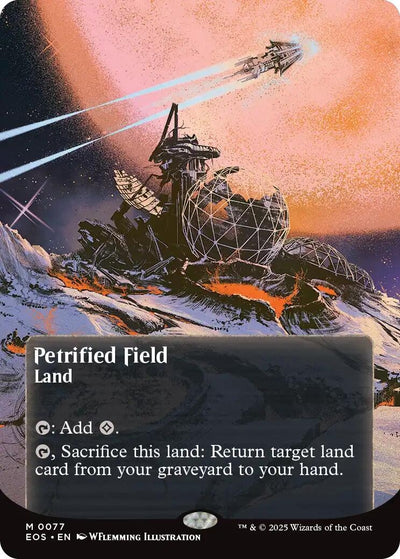 Petrified Field (0077) (Borderless) (77) (Edge of Eternities: Stellar Sights)