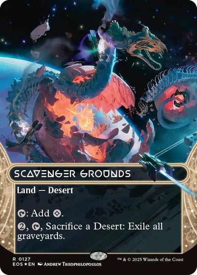 Scavenger Grounds (0127) (Borderless) (Galaxy Foil) (127) (Edge of Eternities: Stellar Sights)