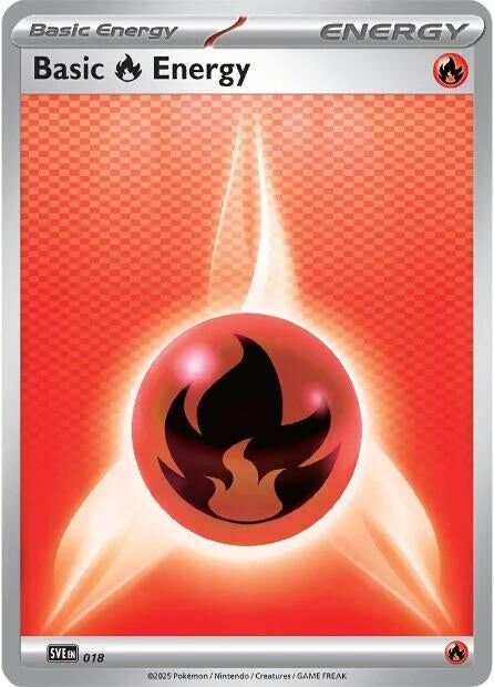 Basic Fire Energy - 018 (018) (SVE: Scarlet & Violet Energies)