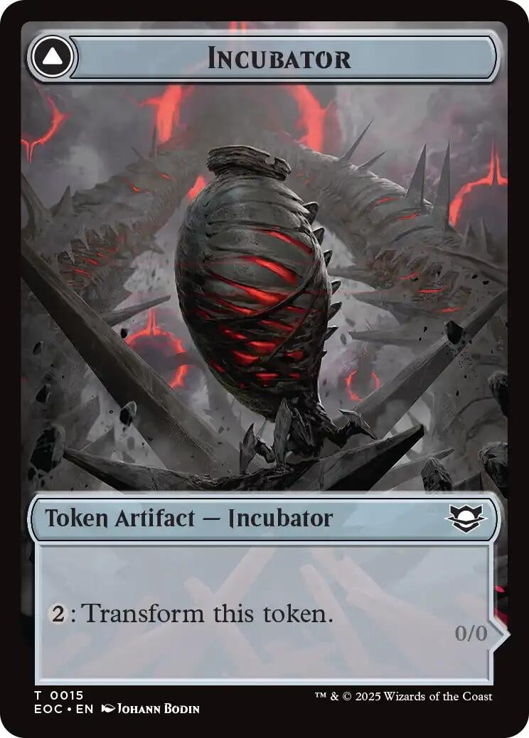 Incubator // Phyrexian Double-Sided Token (15 // 15) (Commander: Edge of Eternities)