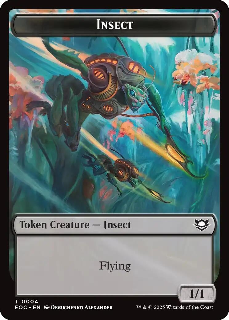 Insect // Beast (0005) Double-Sided Token (4 // 5) (Commander: Edge of Eternities)