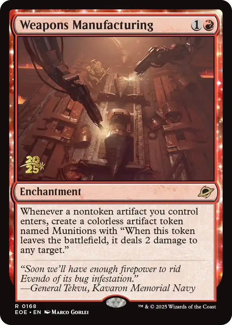 Weapons Manufacturing (168) (Prerelease Cards)