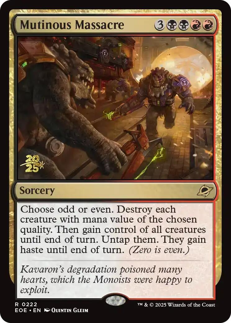 Mutinous Massacre (222) (Prerelease Cards)