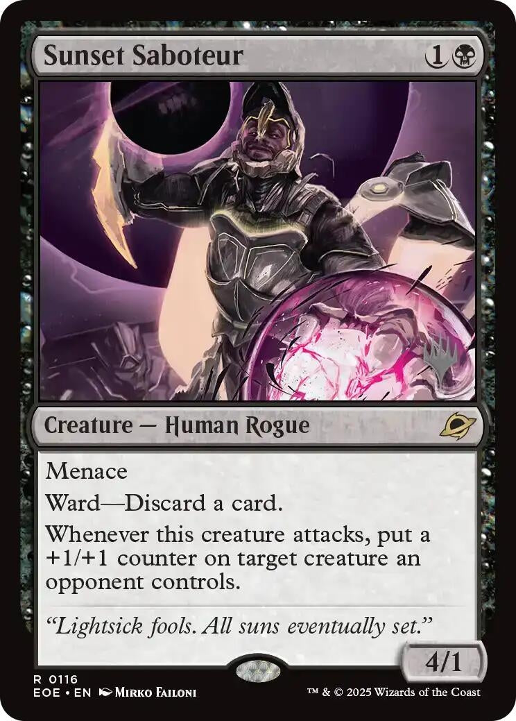Sunset Saboteur (116) (Promo Pack: Edge of Eternities)