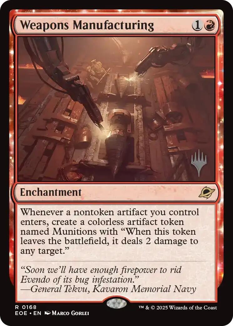 Weapons Manufacturing (168) (Promo Pack: Edge of Eternities)