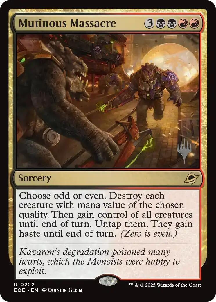 Mutinous Massacre (222) (Promo Pack: Edge of Eternities)