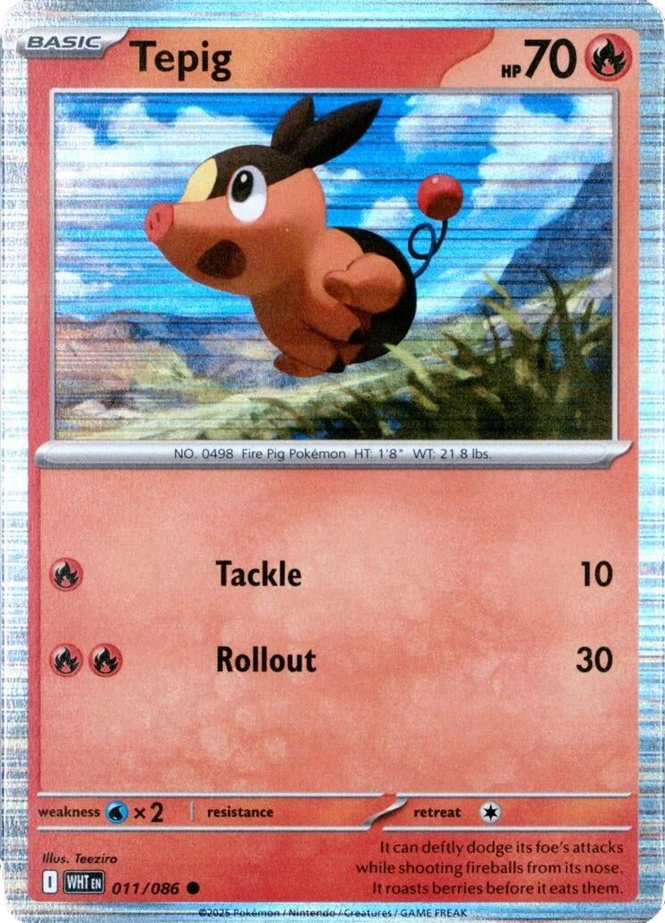 Image for Tepig - 011/086 (Unova Poster Collection) (011/086) (Miscellaneous Cards & Products) - Pokemon