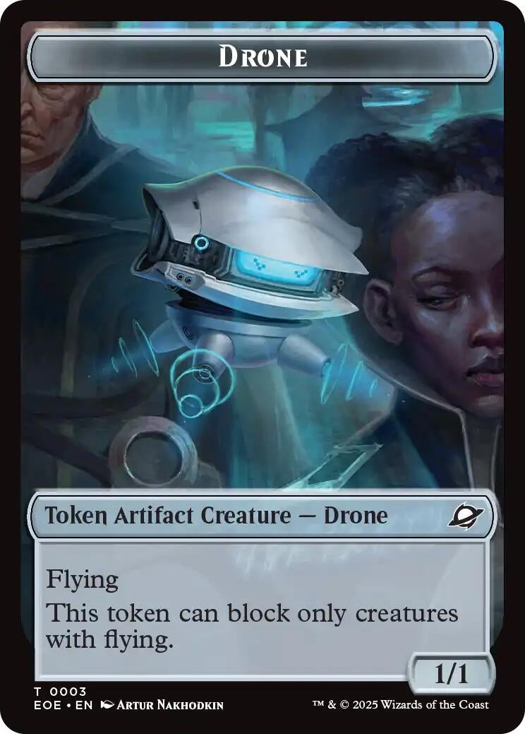Drone // Lander (0005) Doubled-Sided Token (3 // 5) (Edge of Eternities)