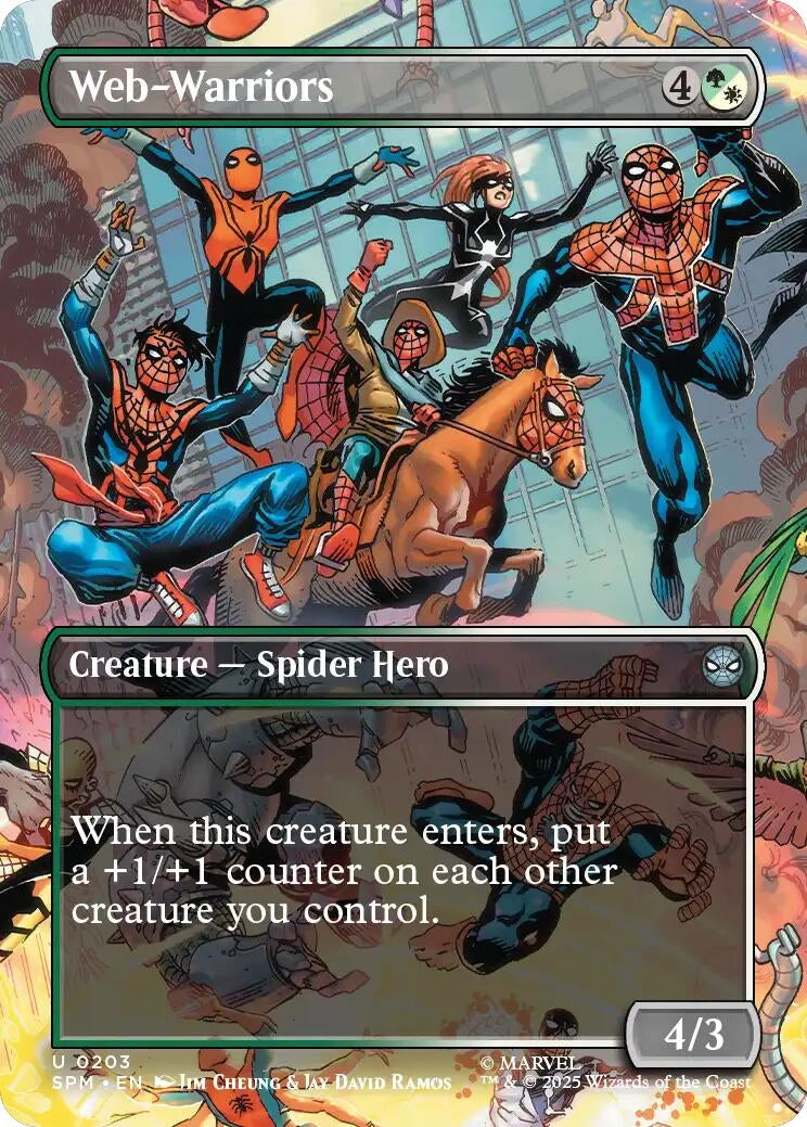 Web-Warriors (Borderless) (203) (Marvel's Spider-Man) (SPM)