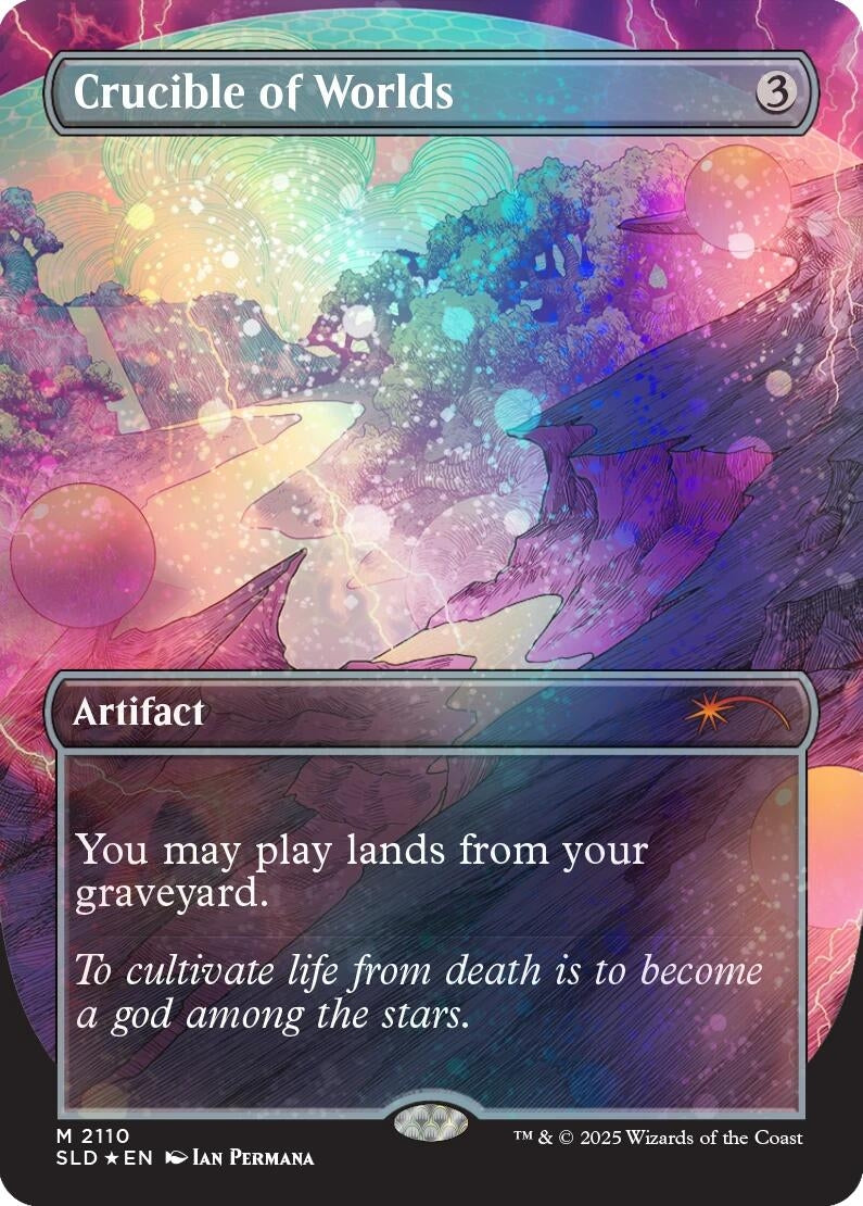 Crucible of Worlds (Galaxy Foil) (2110) (Secret Lair Drop Series)