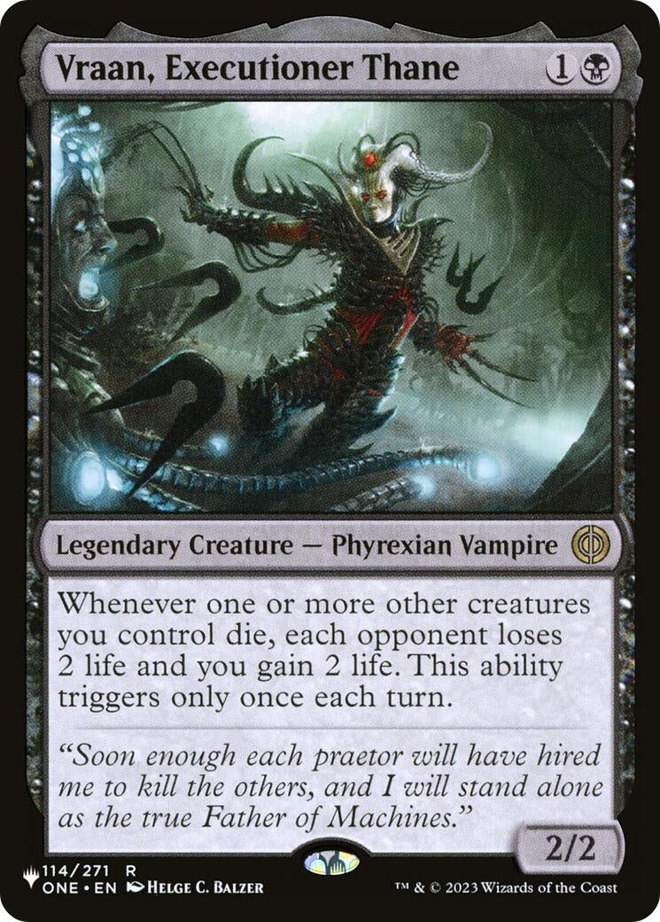 Vraan, Executioner Thane (114) (The List Reprints)