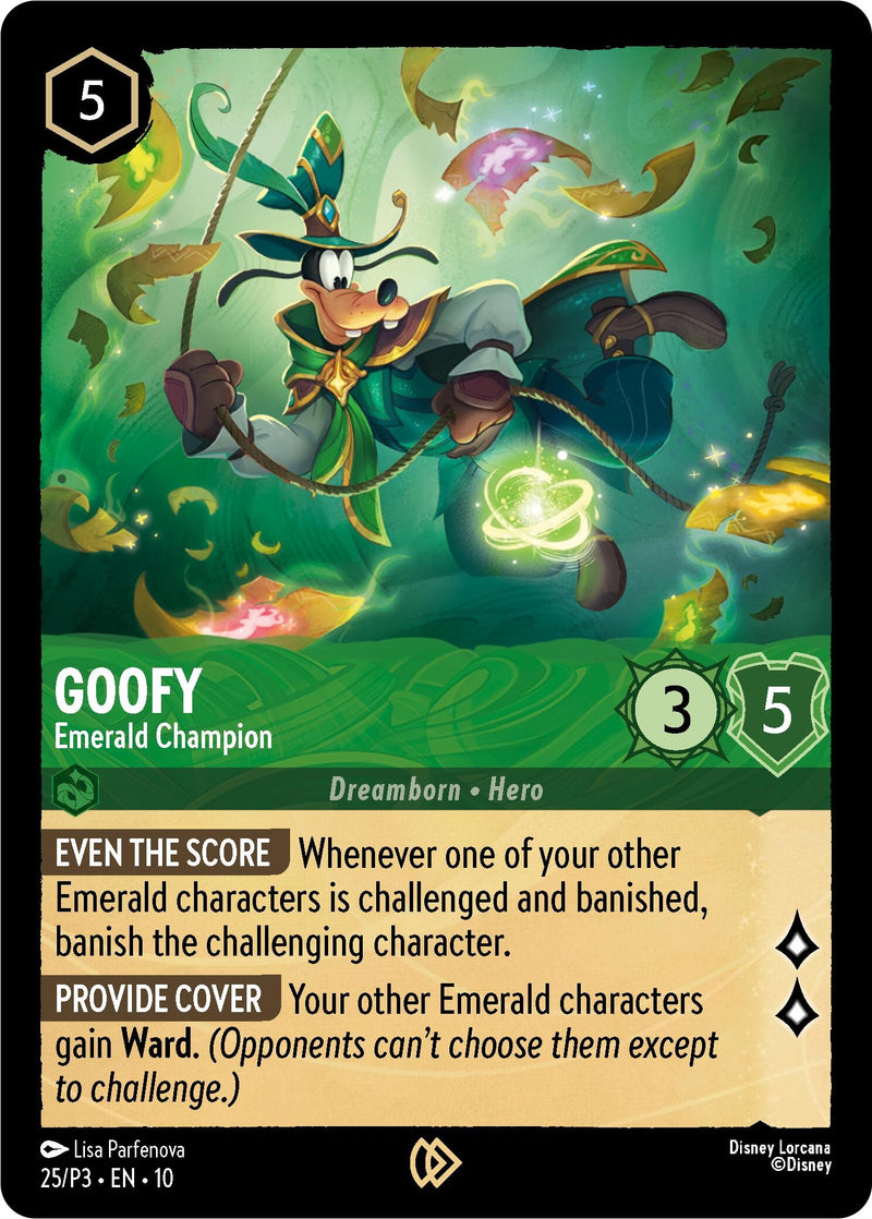 Goofy - Emerald Champion (25) (Disney Lorcana Promo Cards)