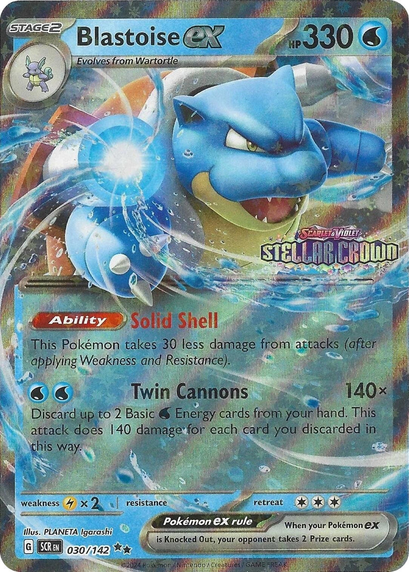 Blastoise ex (Stellar Crown Stamp) (030/142) (Miscellaneous Cards & Products)