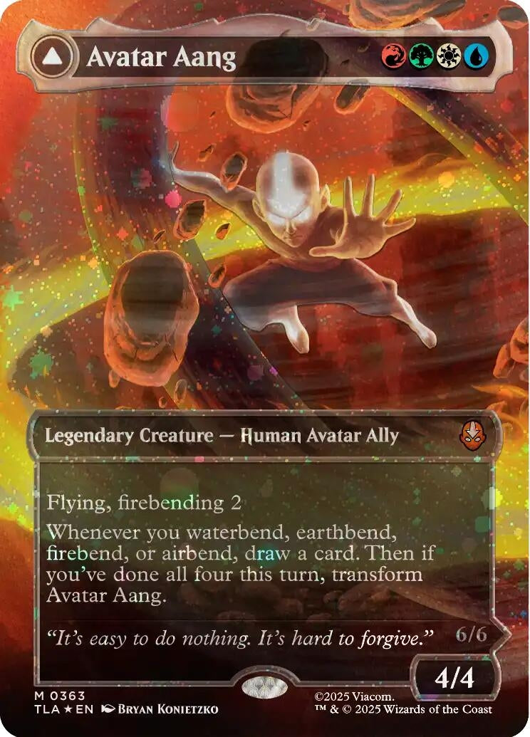 Avatar Aang (Raised Foil) (363) (Avatar: The Last Airbender)