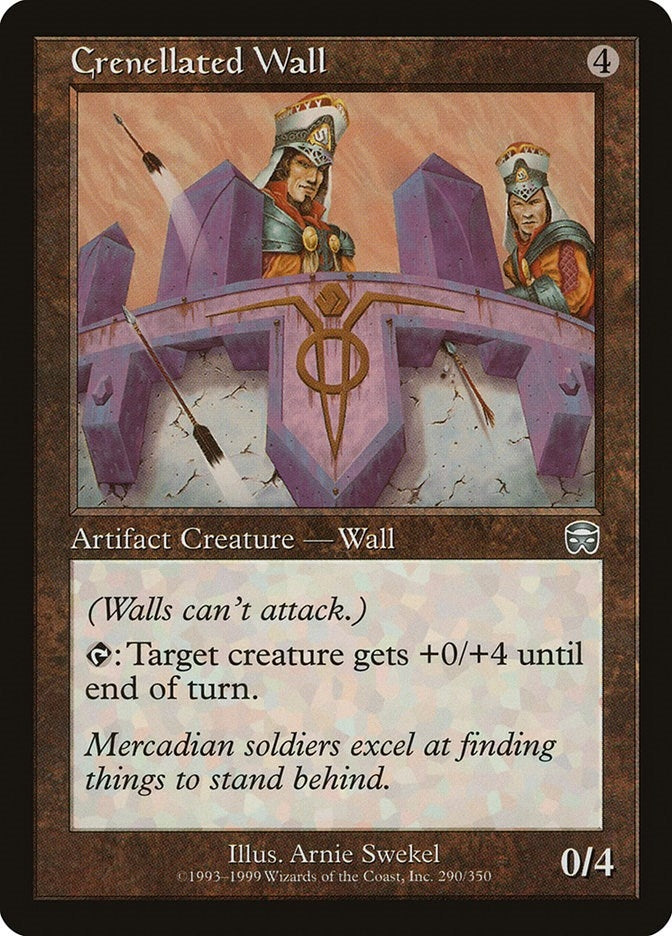 Crenellated Wall (290) (Mercadian Masques)
