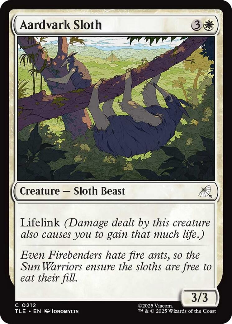 Aardvark Sloth (212) (Avatar: The Last Airbender: Eternal-Legal)