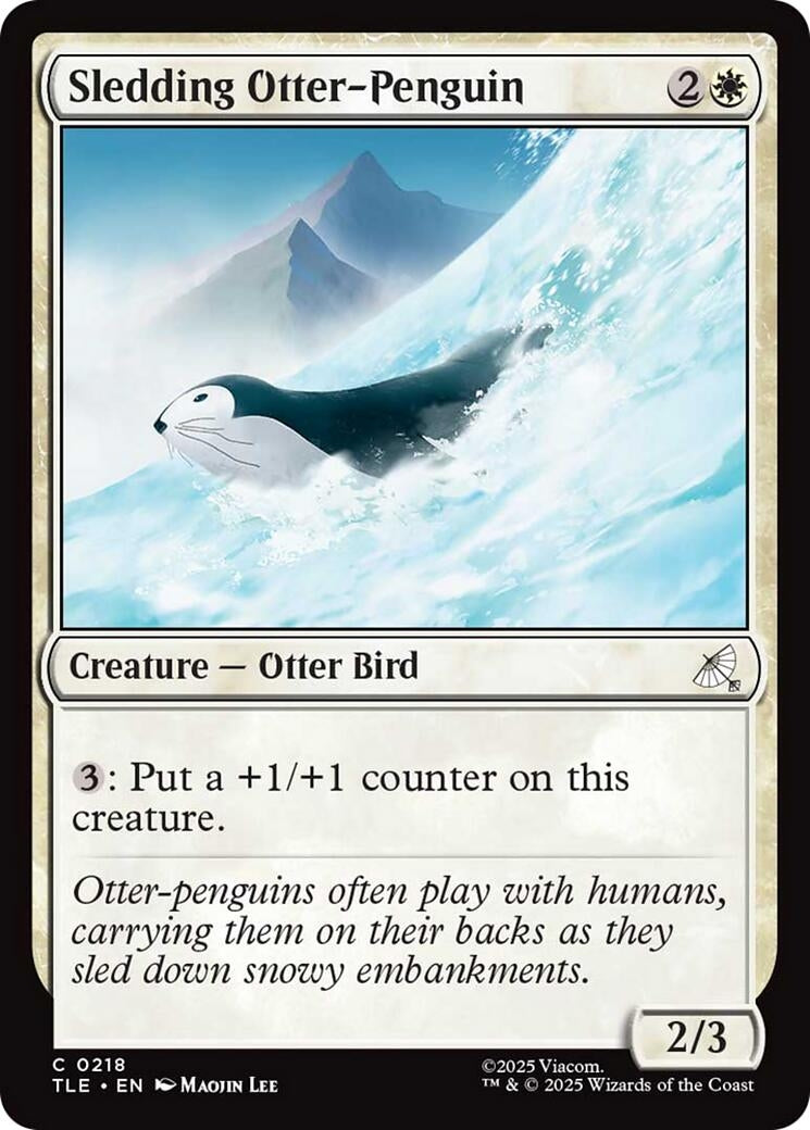 Sledding Otter-Penguin (218) (Avatar: The Last Airbender: Eternal-Legal)