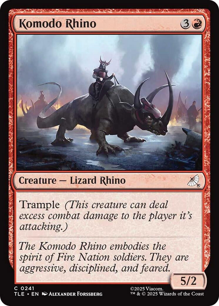 Komodo Rhino (241) (Avatar: The Last Airbender: Eternal-Legal)