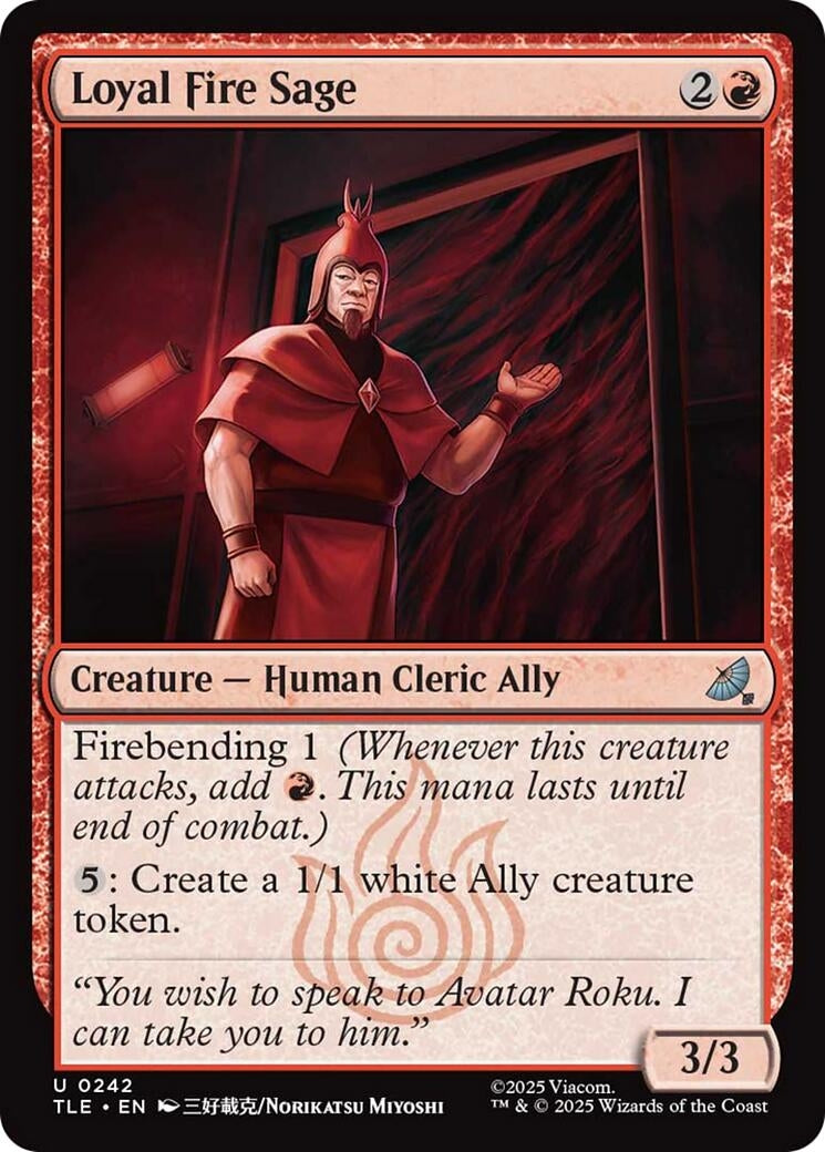 Loyal Fire Sage (242) (Avatar: The Last Airbender: Eternal-Legal)