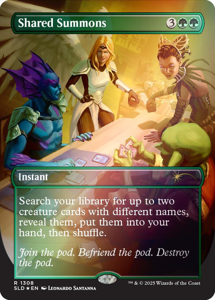 Shared Summons (Rainbow Foil) (1308) (Secret Lair Drop Series)