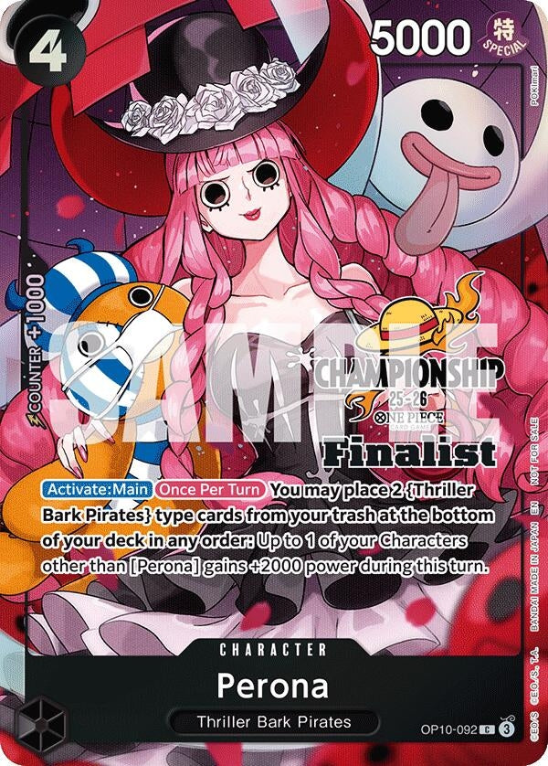 Image for Perona (CS 25-26 Finalist Card Set 1) (OP10-092) (One Piece Promotion Cards) (OP-PR) - One Piece Card Game