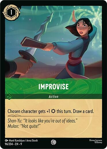 Image for Improvise (96/204) (Fabled) - Disney Lorcana