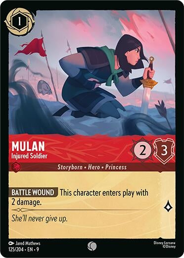Image for Mulan - Injured Soldier (125/204) (Fabled) - Disney Lorcana