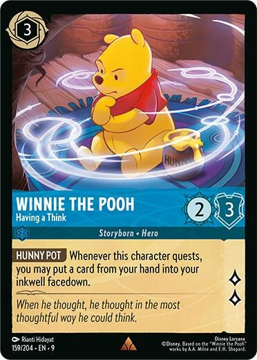 Image for Winnie the Pooh - Having a Think (159/204) (Fabled) - Disney Lorcana