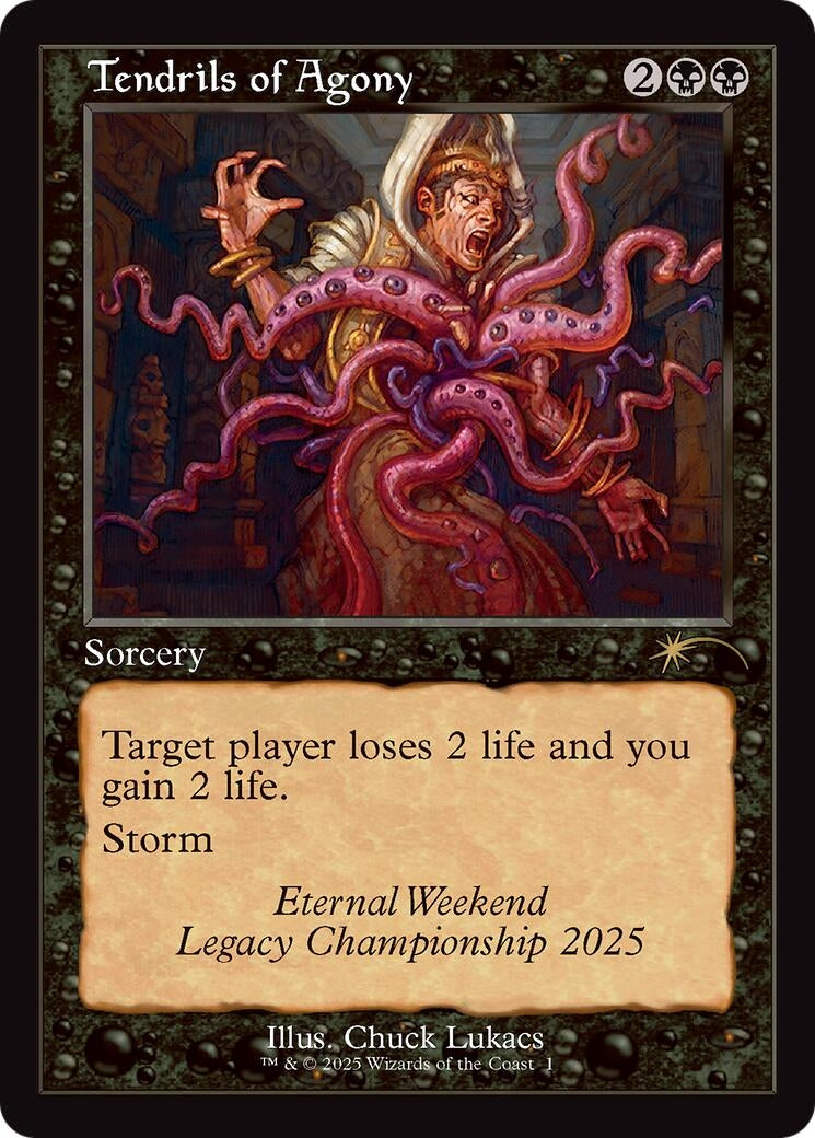 Tendrils of Agony (Retro Frame) (Eternal Weekend 2025 Promo) (1) (Unique and Miscellaneous Promos)