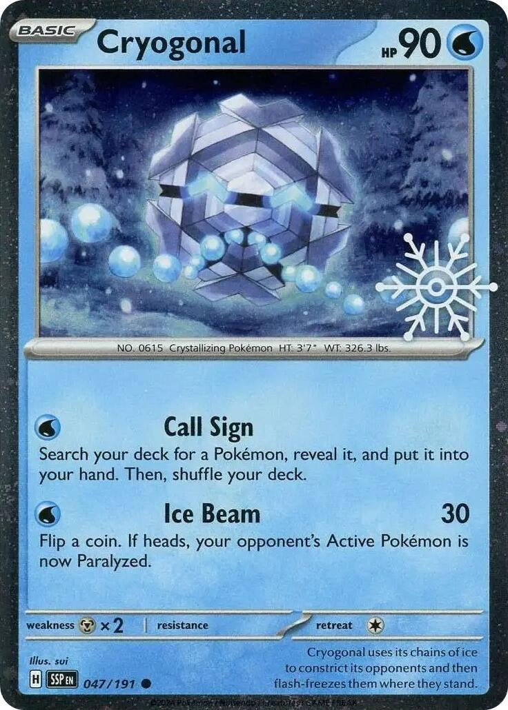 Image for Cryogonal (Holiday Calendar) (047/191) (Miscellaneous Cards & Products) - Pokemon