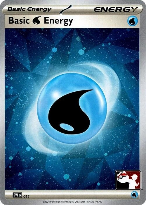 Basic Water Energy - 011 (Cosmos Holo) (011) (Prize Pack Series Cards)
