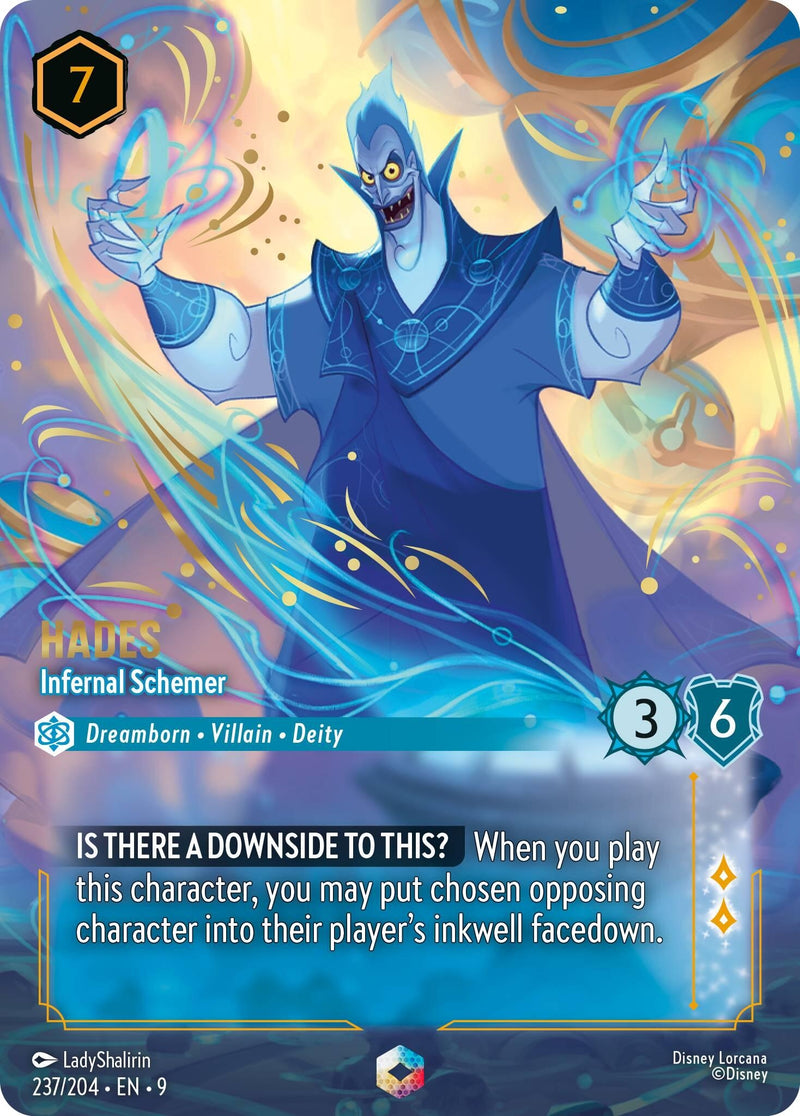 Image for Hades - Infernal Schemer (Enchanted) (237/204) (Fabled) - Disney Lorcana