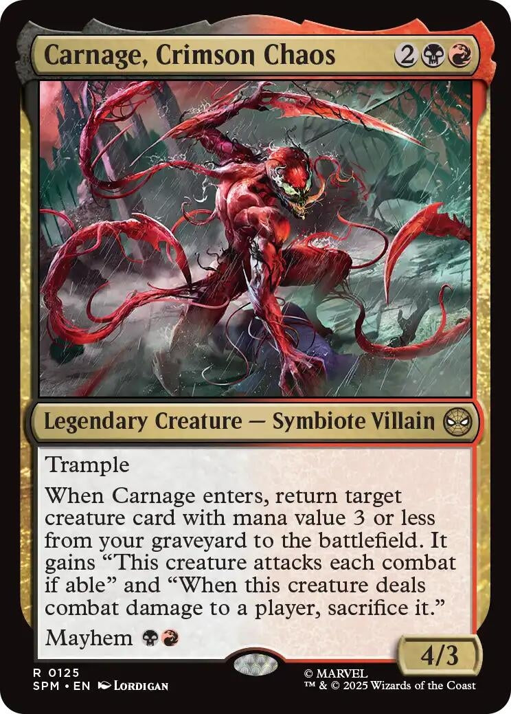 Carnage, Crimson Chaos (125) (Marvel's Spider-Man) (SPM)