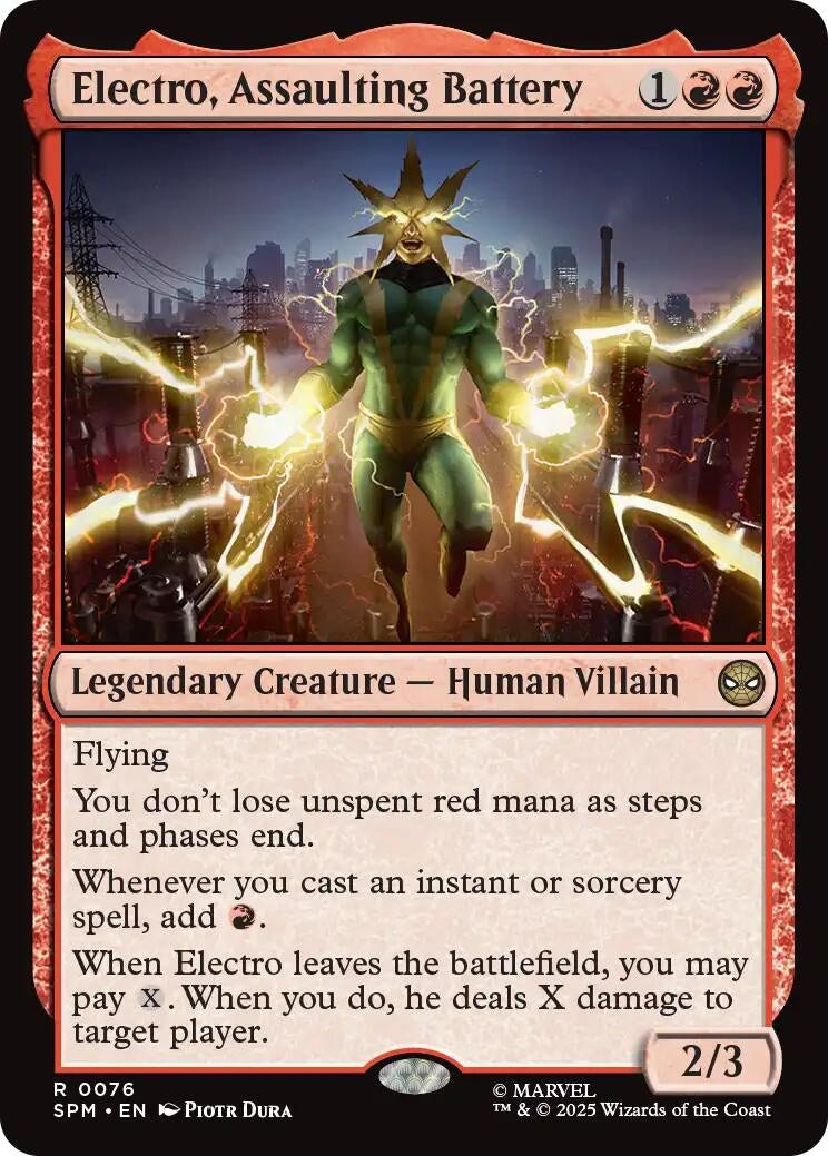 Electro, Assaulting Battery (76) (Marvel's Spider-Man) (SPM)