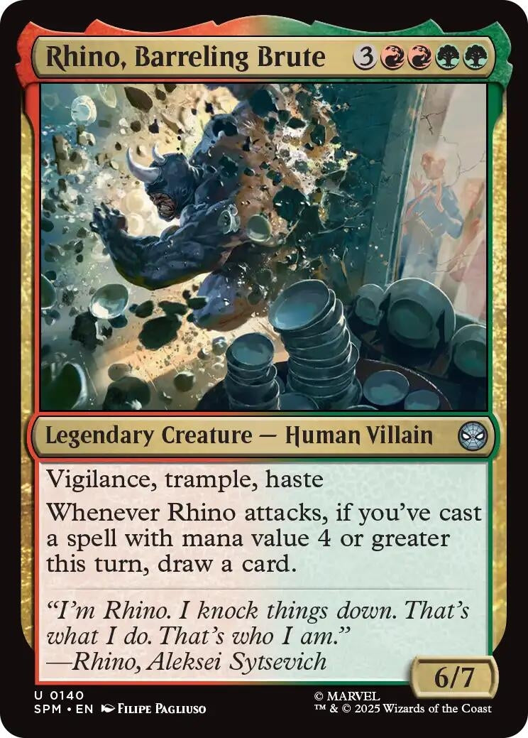 Rhino, Barreling Brute (140) (Marvel's Spider-Man) (SPM)
