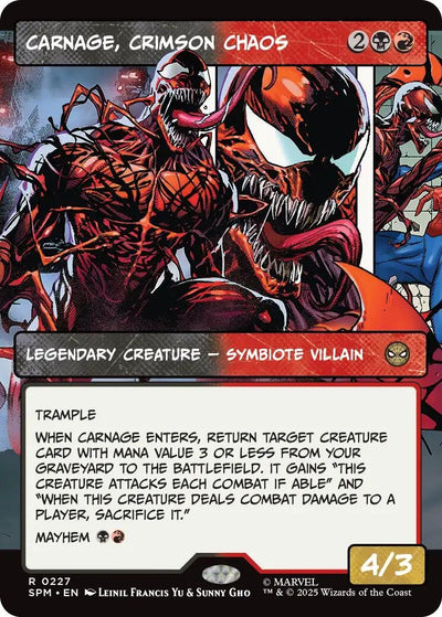 Carnage, Crimson Chaos (Borderless) (227) (Marvel's Spider-Man) (SPM)