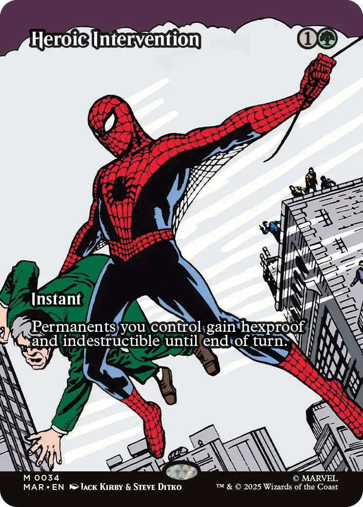 Heroic Intervention (Borderless) (34) (Marvel Universe Eternal-Legal) (MAR)