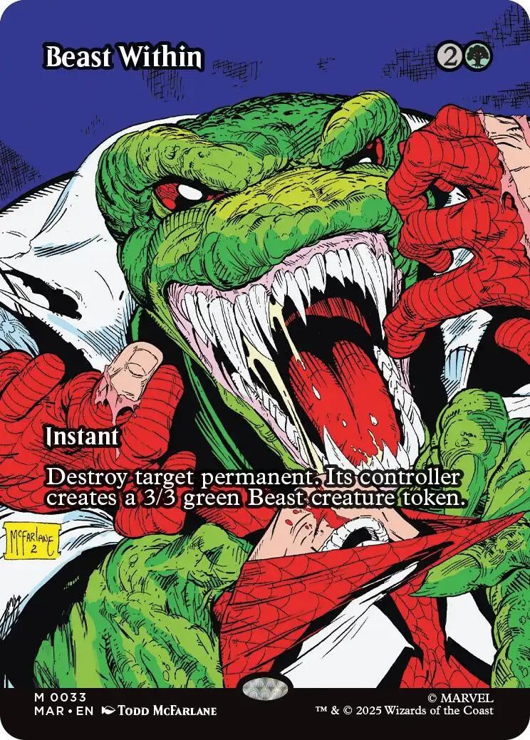 Beast Within (Borderless) (33) (Marvel Universe Eternal-Legal) (MAR)