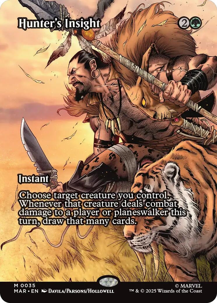 Hunter's Insight (Borderless) (35) (Marvel Universe Eternal-Legal) (MAR)